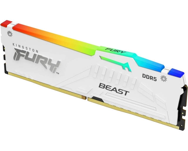 KINGSTON DIMM DDR5 16GB 6000MT/s KF560C36BWE2A-16 FURY Beast RGB White EXPO 
