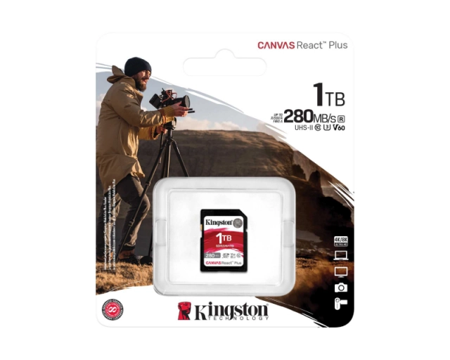 KINGSTON Memorijska kartica SDR2V6/1TB 1TB SDXC UHS-II 280R/150W U3 V60 