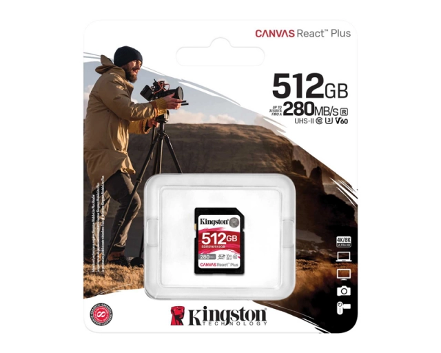 KINGSTON Memorijska kartica SDR2V6/512GB 512GB SDXC UHS-II 280R/150W U3 V60 