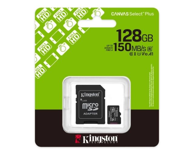 KINGSTON Memorijska kartica U1 V10 SDXC 128GB Canvas Select Plus G3 150R SDCS3/128GB + adapter  second image