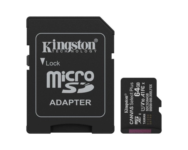KINGSTON Memorijska kartica U1 V10 SDXC 64GB Canvas Select Plus G3 150R SDCS3/64GB + adapter  second image