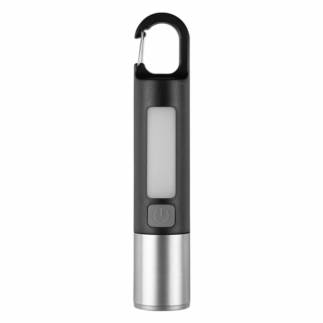 KLAUS, punjiva baterijska lampa kapaciteta 1.200 mah (8 led), crna