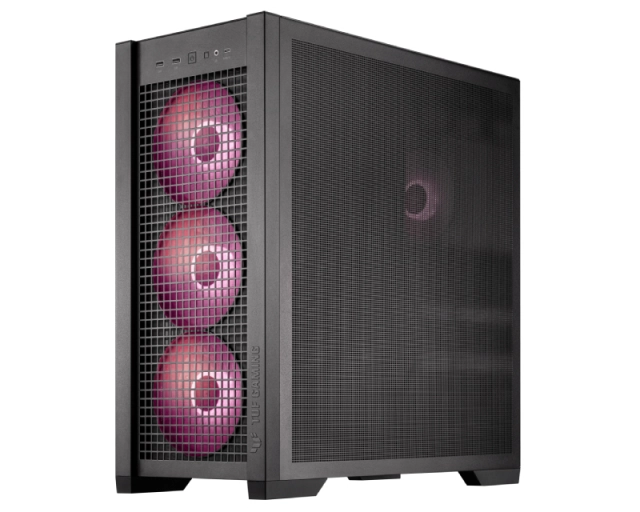 Kucište ASUS TUF GAMING GT302 Tempered Glass ARGB Mid Tower/Micro ATX/Mini ITX/bez napajanja/crna
