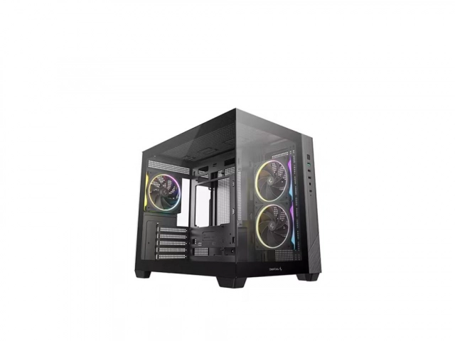 Kucište DeepCool CG330/Micro-ATX/ITX/ATX PS2/SFX/SFX-L/bez napajanja/kaljeno staklo/ARGB/crna