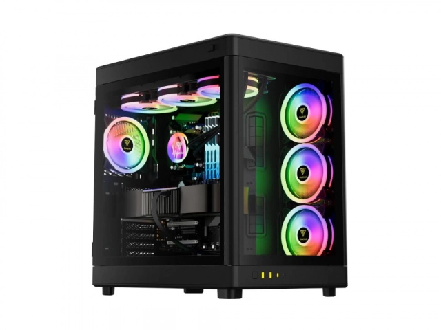 Kucište Gamdias Neso P1 Full Tower/E-ATX/ATX/Micro-ATX/Mini-ITX/bez napajanja/kaljeno staklo/crna