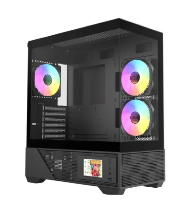 Kućište Raidmax Infinita i803 ARGB Black LCD Ekran, i803BF