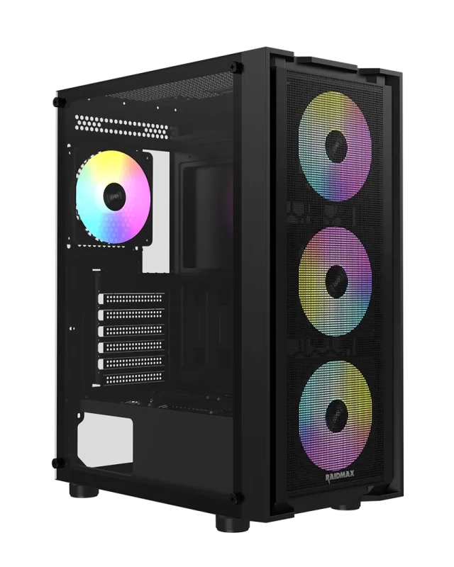 Kuciste Raidmax Vector 216 Black 4 x RGB fan/Window/650W