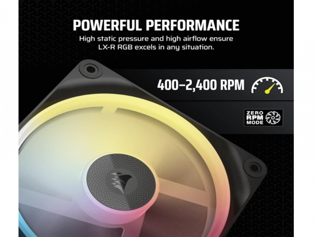 Kuler za PC CORSAIR iCUE LINK LX120-R/RGB/120mm/single fan/crna