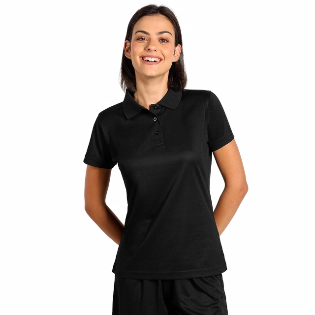 LACROSS LADY, ženska sportska polo majica, 130 g/m2, crna XL