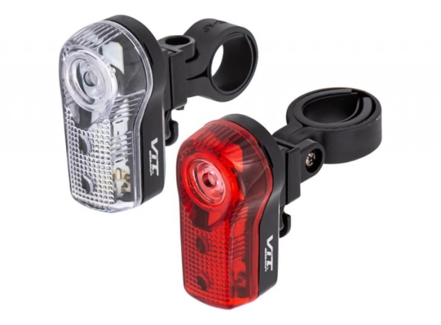 Lampa prednja i zadnja revolution 3 white/red led za volan i sedlo