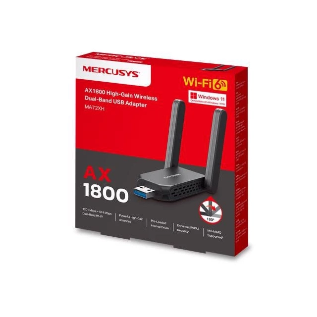LAN MK Mercusys MA72XH USB WiFi AX1800 High-Gain second image