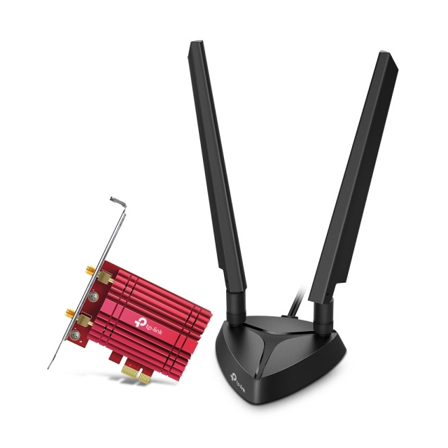LAN MK PCI-E TP-Link Archer TXE72E WiFi 6 AX5400 dual band 2xExterna antena