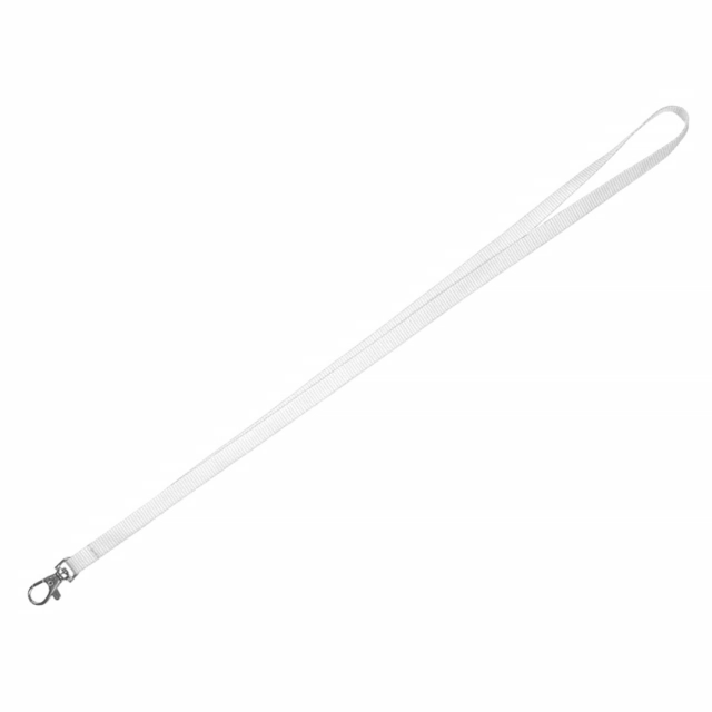LANY 10, trakica za akreditacije i ključeve, 10 mm, bela