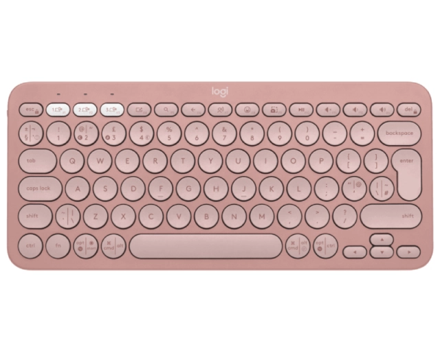 LOGITECH K380s Bluetooth Pebble Keys 2 US roze tastatura  second image