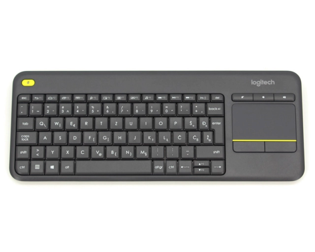 LOGITECH K400 Plus Wireless Touch YU crna tastatura 