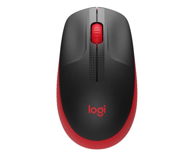 LOGITECH M190 Full-Size Wireless crveni miš 