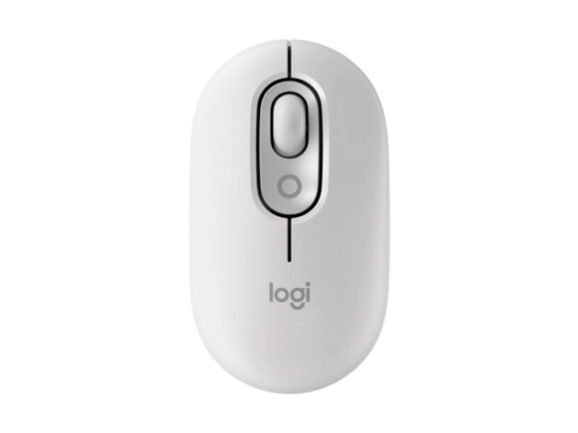 LOGITECH Pop Mouse with Emoji, Off-White miš 