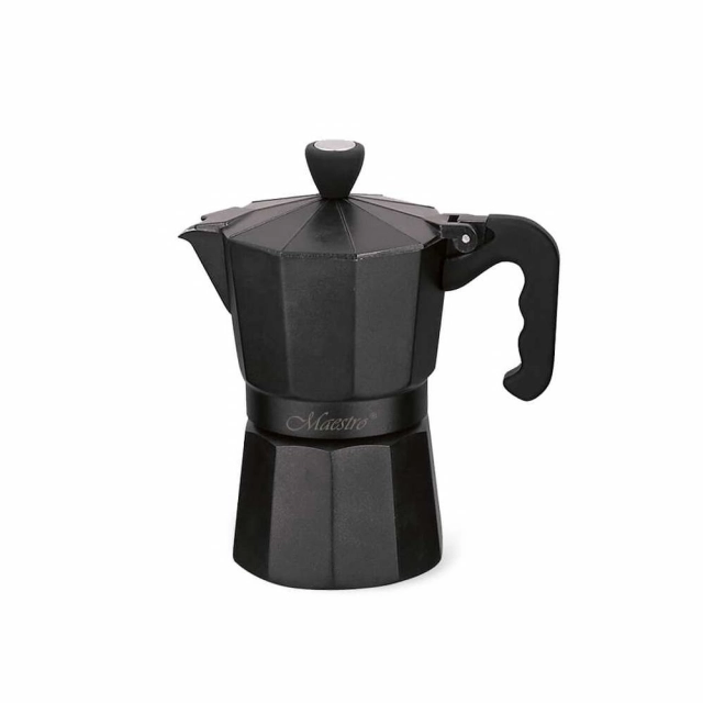 MAESTRO MR1666-3B DŽEZVA ZA ESPRESSO KAFU 3 ŠOLJICE 150ML CRNA