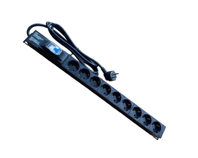 MAXPRO LINE Produžni kabl PDU/9-Way (1P 16A), 2m, sa osiguračem 