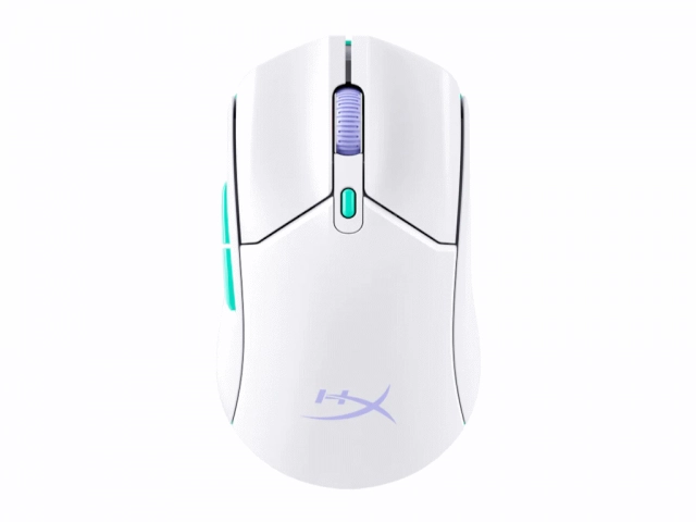 Miš HyperX Pulsefire Haste 2 Core Wls Wht/Grn/Pur/Gaming/bela