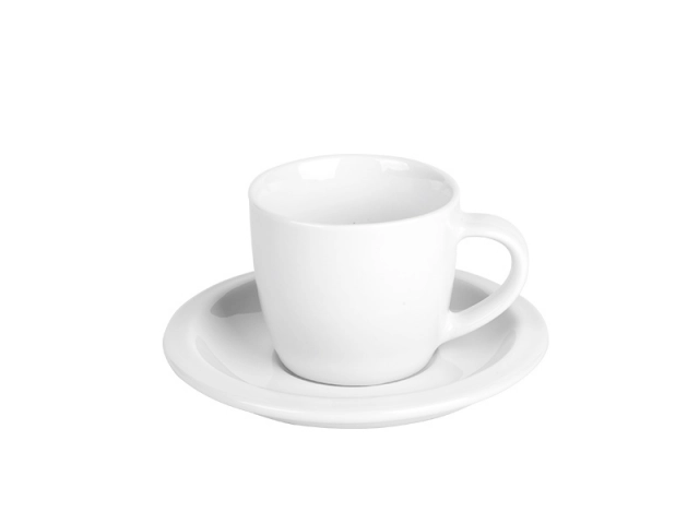 MOMENTO MINI, šolja za espresso sa tacnom od fine keramike, 100 ml, bela