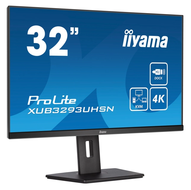 Monitor 31.5" Iiyama XUB3293UHSN-B5 IPS 3840x2160/60Hz/4ms/HDMI/DP/USB/RJ45/zvuč second image