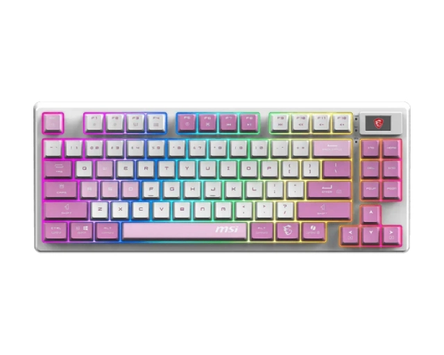 MSI FORGE GK600 TKL W VIOLET US wireless tastatura  second image