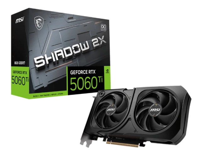 MSI GeForce RTX 5060 Ti 8G SHADOW 2X OC PLUS grafička karta