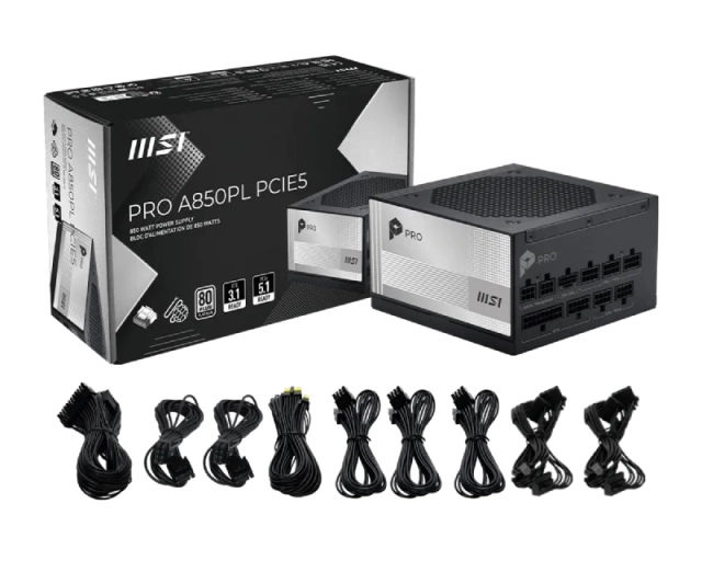 MSI PRO A850PL PCIE5 850W napajanje 7Y 