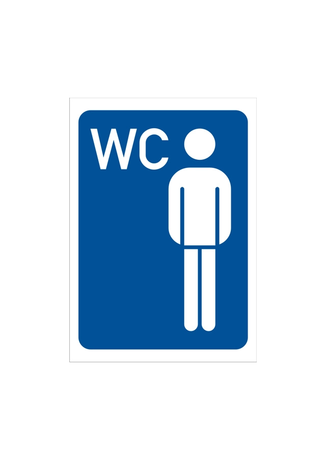NALEPNICA A7 WC MUŠKI 1005