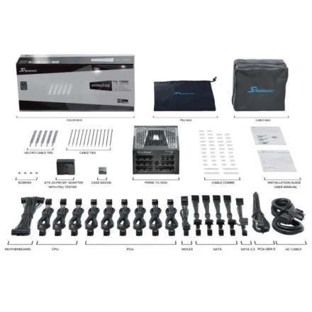 Napajanje 1300W SeaSonic PRIME TX PLATINUM, PRIME-TX-1300-ATX30 / SSR-1300TR2 second image