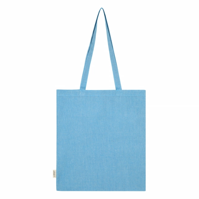 NATURELLA MELANGE 120, torba od recikliranog pamuka, 120 g/m2, tirkizno plava
