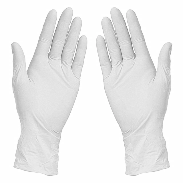 NITRILE GLOVES, nitrilne jednokratne rukavice, 100 kom, bele L