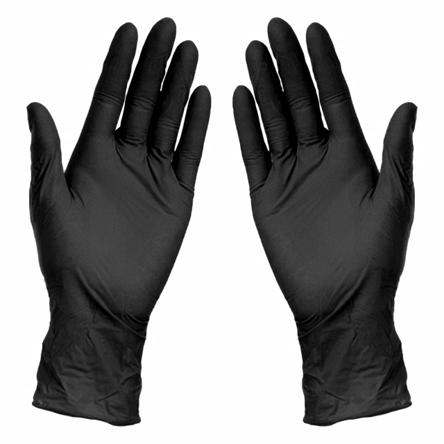 NITRILE GLOVES, nitrilne jednokratne rukavice, 100 kom, crne XL