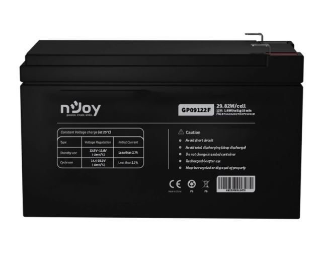 NJOY GP09122F baterija za UPS 12V 9Ah (BTVACIUOCTO2FCW01B)  second image