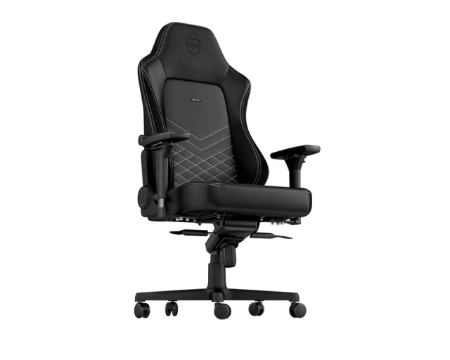 NOBLECHAIRS HERO Gaming stolica crno-platinum bela  second image