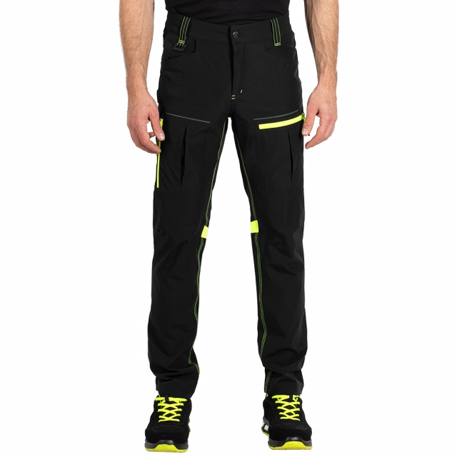 PANTHER PANTS S, servisne radne pantalone sa elastinom, neon žuta 54