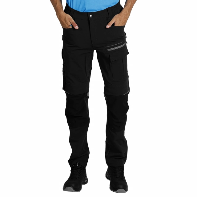 PANTHER PANTS W, radne pantalone sa elastinom, crna 54