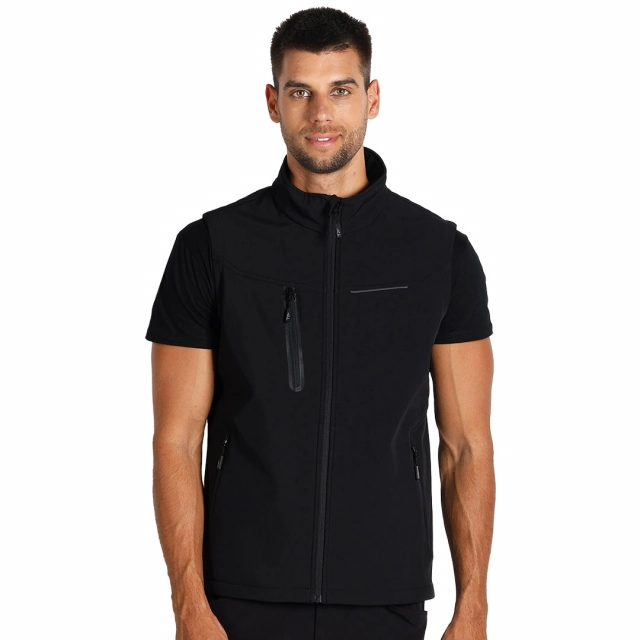 PANTHER VEST, softshell prsluk, crni XL