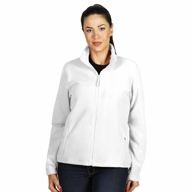 POLARIS LADY, ženska dukserica od brušenog polara, 280 g/m2, bela XXL