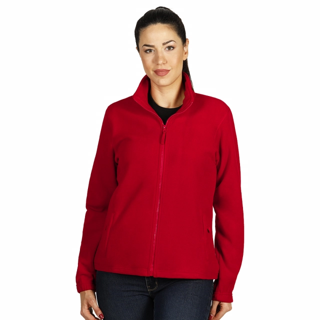 POLARIS LADY, ženska dukserica od brušenog polara, 280 g/m2, crvena L