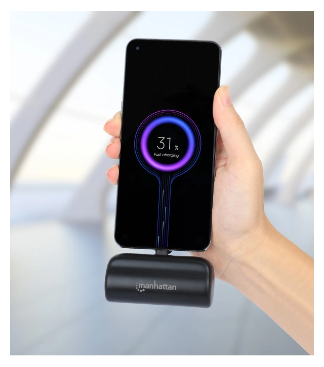 Powerbank Manhattan 1026336 5000mAh 10W/Black/USB-C second image