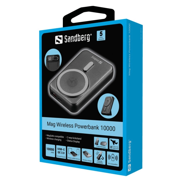 Powerbank Sandberg Mag 420-94 10000mAh Wireless 15W second image