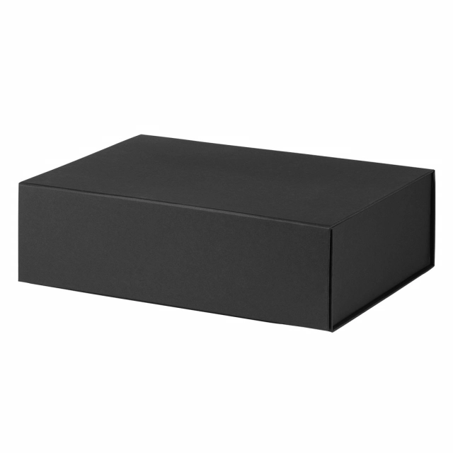 PRESENT, samosklopiva poklon kutija sa mehanizmom, crna 20X15X10