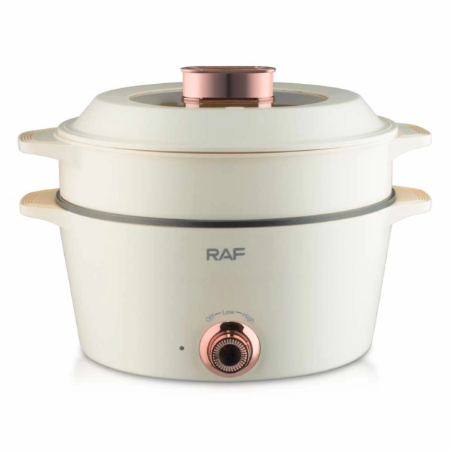 RAF R.5403W ELEKTRIČNI LONAC KRČKO BELI 1300W 5L+2L