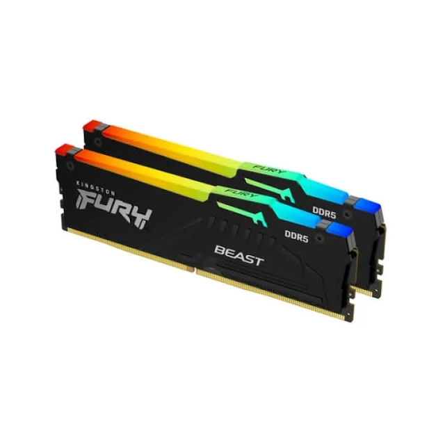 RAM DDR5 32GB (2x16GB) 5600MHz Kingston Fury  Beast RGB KF556C40BBAK2-32