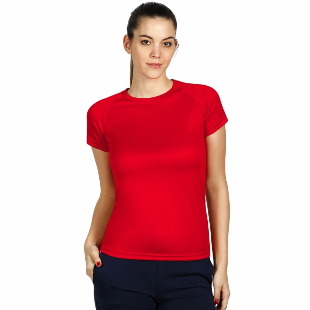 RECORD LADY, ženska sportska majica sa raglan rukavima, 130 g/m2, crvena XL