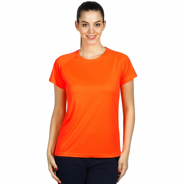 RECORD LADY, ženska sportska majica sa raglan rukavima, 130 g/m2, neon narandžasta XXL