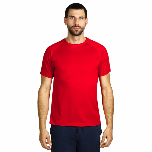 RECORD, sportska majica sa raglan rukavima, 130 g/m2, crvena XS