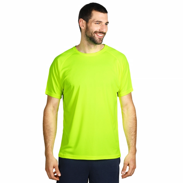 RECORD, sportska majica sa raglan rukavima, 130 g/m2, neon žuta L